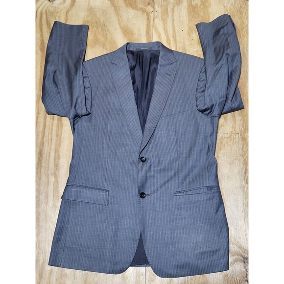 Z Zegna by Ermenegildo Zegna 2 Button Striped Suit Jacket Blazer Men 50R @i2 - Picture 5 of 9